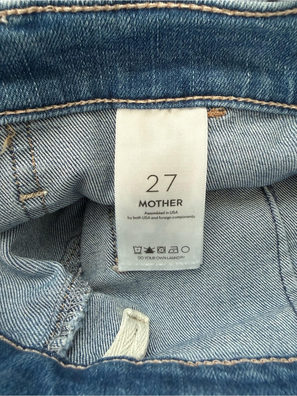Mother The Stitch Up Maven Flood Jeans in Ride Hard, Live Louder - Picture 8 of 15